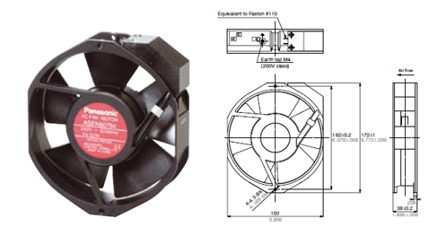diagram of panasonic ac fan