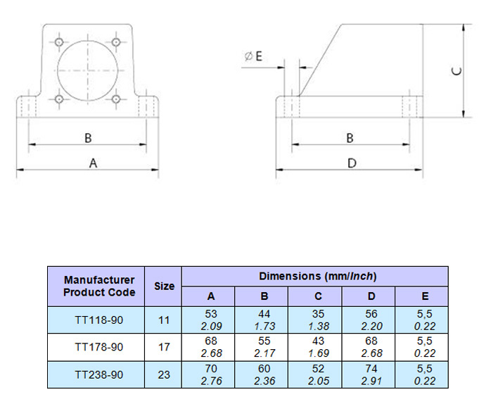 plastic circular connectors 90degree angled adapters
